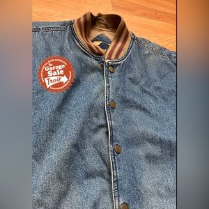 West Blue Oversized Denim Varsity